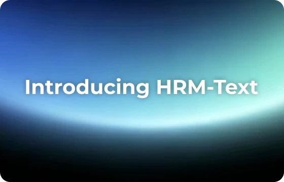 Introducing HRM-Text
